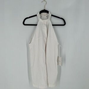 Dion Lee Sleeve Release Shirt Top Cut Out Detail Sleeve In White